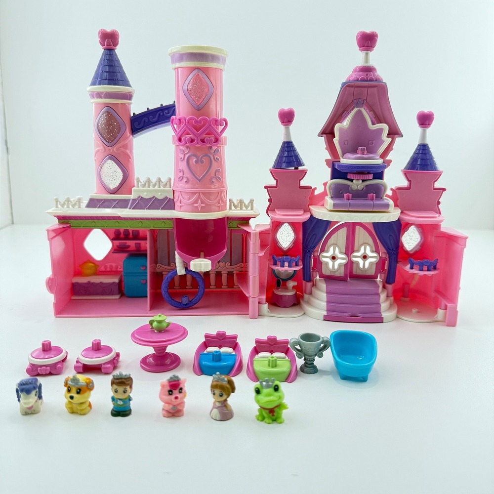 Squinkies Royal Palace Surprise Castle Playset‎ Almost Complete 6 Figures